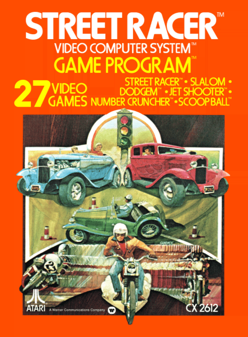 Speedway II box art for Atari 2600